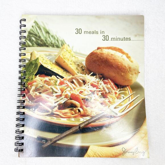 Jenny Craig 30 Meal in 30 Minutes Cookbook Low Calorie Low Fat Diet Book - Picture 1 of 6